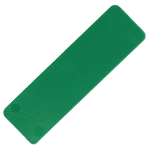 ALDRIDGE Flat Glazing Packers 100mm Length x 32mm Width (1000 PACK) - 1mm Depth (Green)