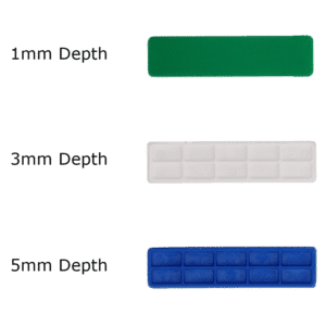 ALDRIDGE Flat Glazing Packers Mixed Pack of 100 - 28mm Width (1, 3 & 5mm)