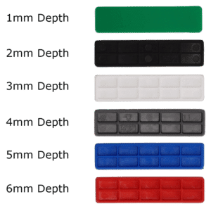 ALDRIDGE Flat Glazing Packers Mixed Pack of 100 - 32mm Width (1,2,3,4,5 & 6mm)