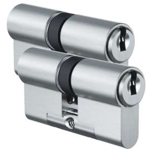 EVVA ICS Keyed Alike Pair DZ Double Euro Cylinder 6 Keys TS007 3* - 102mm 51-51 (46-10-46) NP 003EI
