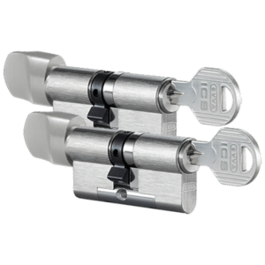 EVVA ICS Keyed Alike Pair KDZ Key & Turn Euro Cylinder 6 Keys TS007 3* - 102mm 51-T51 (46-10-T46) NP 003EI