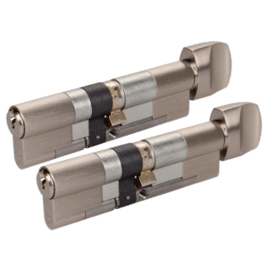EVVA EPSnp Keyed Alike Pair KDZ Key & Turn Euro Cylinder 6 Keys TS007 3* - 102mm 51-T51 (46-10-T46) NP 44BE1