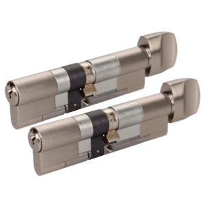 EVVA EPSnp Keyed Alike Pair KDZ Key & Turn Euro Cylinder 6 Keys TS007 3* - 92mm 41-T51 (36-10-T46) NP 44BE1