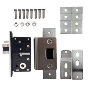 BORG LOCKS S203 Aluminium Latch 28mm Backset To Suit BL2000/BL4400 Series - RH With Fixing Kit