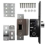 BORG LOCKS S505 AR Aluminium Latch Long Forend 28mm Backset To Suit BL5000 Series - RH With Fixing Kit