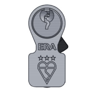 ERA Invincible BS Kitemarked 3 Star Cylinder & Turn - 80mm 40(Ext)/T40 (35/10/35T) KD Satin Chrome