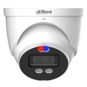 DAHUA HDCVI Turret Dome Camera Active Deterrence 16:9 12V DC - 8MP White (HAC-ME1809H-A-PV-S2)