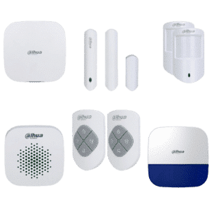 DAHUA Airshield Alarm Kit Including Hub, Internal Siren, External Siren, 2 x PIR and 1 x Magnetic Contact - Plus 2 x Key Fobs