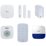 DAHUA Airshield Alarm Kit Including Hub, Internal Siren, External Siren, 2 x PIR and 1 x Magnetic Contact - Plus 1 x Key Pad