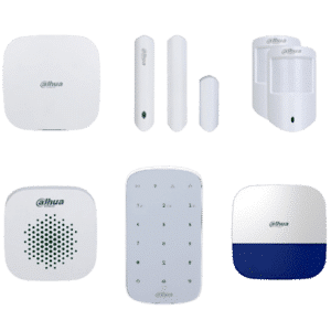 DAHUA Airshield Alarm Kit Including Hub, Internal Siren, External Siren, 2 x PIR and 1 x Magnetic Contact - Plus 1 x Key Pad