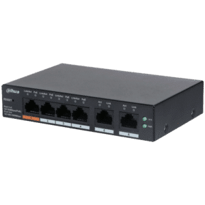 DAHUA Network Switch 6 Ports (4 x PoE) Cloud Management Via Dolynk CS4006-4ET-60 - 4 x PoE Ports