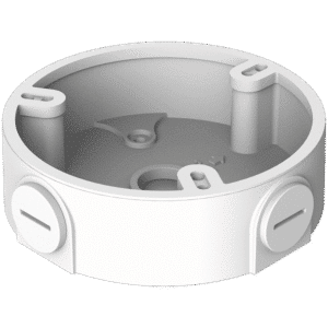 DAHUA PFA136 Round Aluminium Junction Box To Suit HDBW-EP Mini VR Dome And EB Series Mini Fisheye Cameras - White PFA136