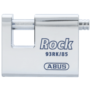ABUS 93RK/85 Rock Steel Sliding Bolt Shutterlock Body Only Without Cylinder - Accepts Scandinavian Oval (Horizontal Keyway)