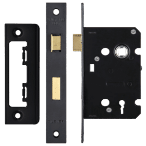 ERA Valiant 3 Lever Mortice Sashlock Square End - 64mm Case Black (Matt) KD Boxed