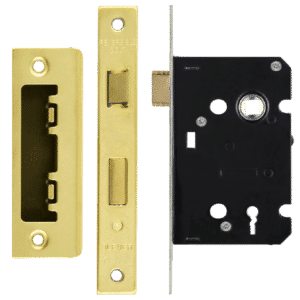 ERA Valiant 3 Lever Mortice Sashlock Square End - 64mm Case PB KD Display Boxed