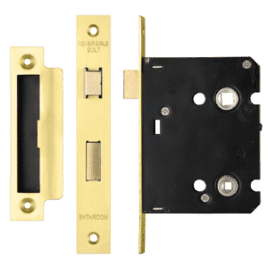 ERA Valiant Bathroom Lock Square End - 76mm Case PB Boxed