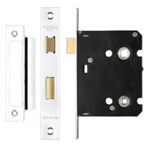 ERA Valiant Bathroom Lock Square End - 76mm Case Polished SS Boxed