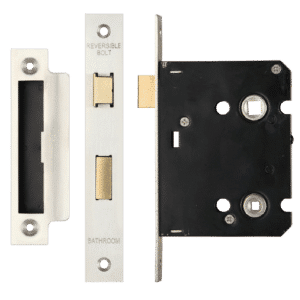 ERA Valiant Bathroom Lock Square End - 76mm Case Satin SS Boxed