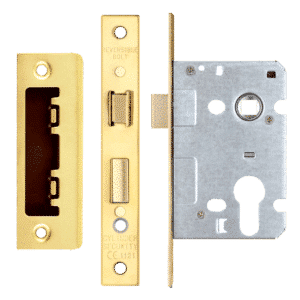 ERA Valiant Euro Mortice Sashlock Square End - 64mm Case PB Display Boxed