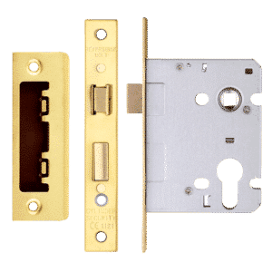 ERA Valiant Euro Mortice Sashlock Square End - 76mm Case PB Boxed