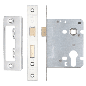 ERA Valiant Euro Mortice Sashlock Square End - 76mm Case Polished SS Display Boxed