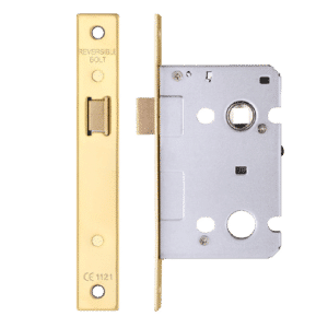 ERA Valiant Upright Latch Square End - 64mm Case PB Boxed