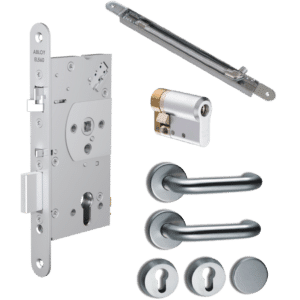 ABLOY EL560 DIN Electric Lock EN179 Compliant Package 1E - 65mm Backset EN179 (Package1E)