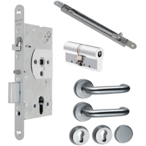 ABLOY EL561 DIN Electric Lock Read In/Out Package 2 - 65mm Backset (Package2)