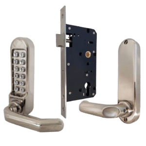 BORG LOCKS BL5003 FT Digital Lock With DIN Euro Profile 72mm Centres Sashlock Fire Rated BSEN1634-1 - BL5003 SS FT