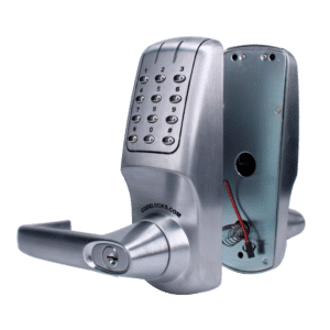 CODELOCKS CL5010 Battery Operated Digital Lock & Tubular Latch With Do Not Disturb - Brushed Steel CL5010 BS DND