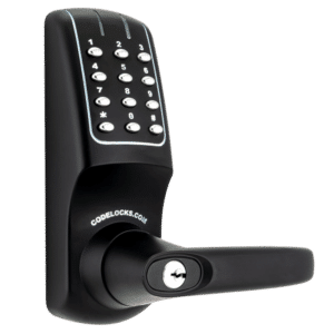 CODELOCKS CL5010 Battery Operated Digital Lock & Tubular Latch With Do Not Disturb - Solid Black CL5010 BK DND