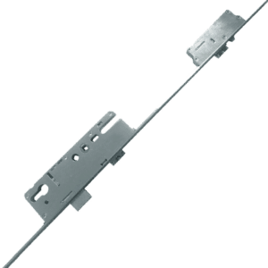 ELITE Automatic Auto Locking Lever Operated Latch & Deadbolt Single Spindle 20mm Faceplate - 2 Deadlocking Latch Bolts - 45/92 - Radius