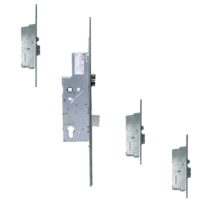 ELITE Heritage Key Wind Locking Lever Operated Latch & Deadbolt Single Spindle 20mm Faceplate - 3 Deadlocking Latch Bolts - 45/92 - Radius