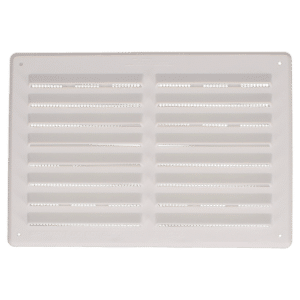 STADIUM Plastic Louvre Ventilator With Flyscreen - 165mm (H) x 241mm (W)