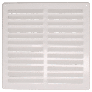 STADIUM Plastic Louvre Ventilator With Flyscreen - 241mm (H) x 241mm (W)