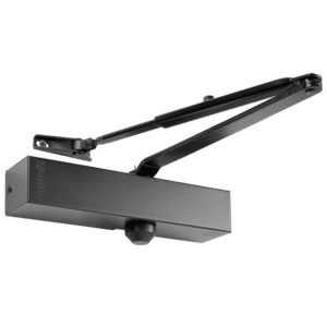 UNION RETRO V Size 3-4 Overhead Door Closer - Black (Matt)