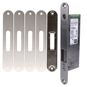 ABLOY Eff Eff 352M.80 Motorised Escape Lock 12/24V DC Fail Unlocked - Stainless Steel