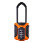 SQUIRE CP50S All Terrain Combination Padlock - Long Shackle CP50/ATO/2.5 Orange (Visi)