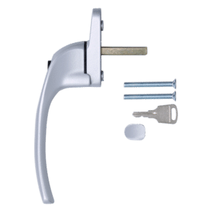 HOPPE Cranked Espag Handle AR722-7/040 - RH - Silver