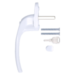 HOPPE Cranked Espag Handle AR722-7/040 - RH - White