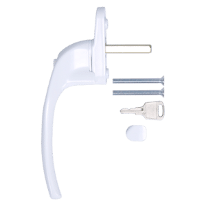 HOPPE Cranked Espag Handle AR722-7/040 - RH - White