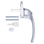 HOPPE Cranked Espag Handle AR722-7/040 - LH - Silver