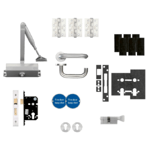 ZOO Architectural Fire Door Pack For Office Door (Locking) KITA3-FDP-A3 - Office Kit (Locking)
