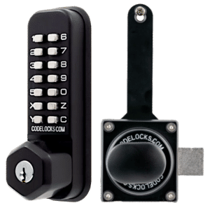 CODELOCKS CL200 Marine Grade Digital Gate Lock With Surface Latch & Key Override - CL200 Marine Surface Gate Latch KO