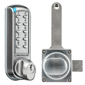 CODELOCKS CL2000 Digital Gate Lock With Surface Latch & Key Override - CL2000 Surface Gate Latch KO