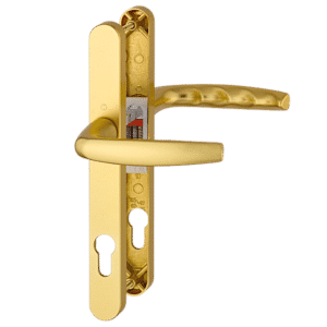 HOPPE Atlanta 92PZ Euro Profile Lever/Lever Handle On 26mm Narrow Backplate 1530/3623N - Gold