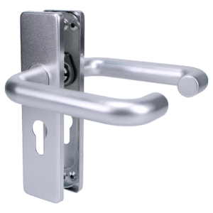 ZOO Return To Door Lever Handle On Euro Lock Backplate FD30/60 - SAA Euro Lever