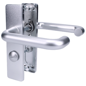 ZOO Return To Door Lever Handle Bathroom Privacy Backplate FD30/60 - SAA Bathroom lever