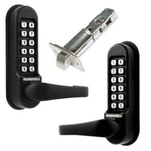 CODELOCKS CL0540 Back To Back Marine Grade Digital Gate Lock With Adjustable Latch - Black - CL0540 Back To Back