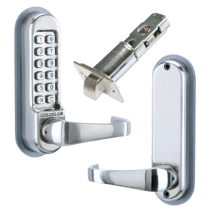 CODELOCKS CL0540 / CL0545 Stainless Steel Digital Gate Lock With Adjustable Latch - SS - CL0540 Without Passage Set